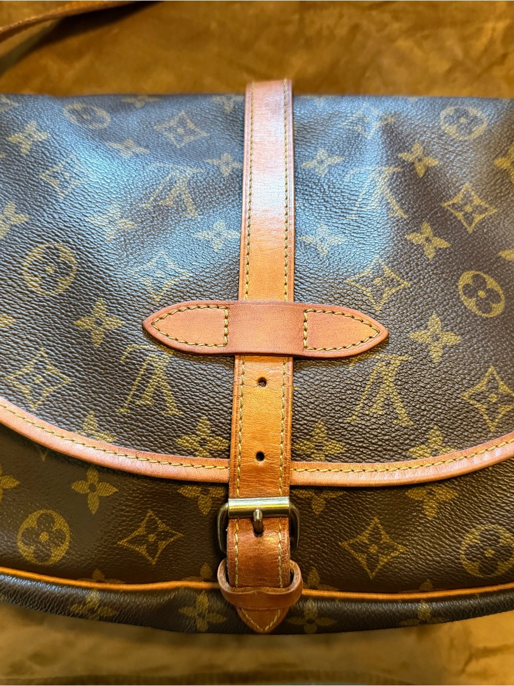 Authentic Vintage Louis Vuitton Samaur Saddle bag